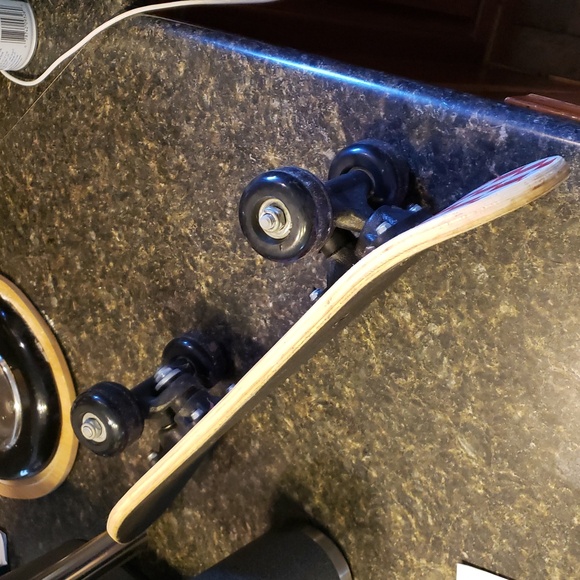 Wooden Skateboard with Black Wheels - Picture 1 of 1